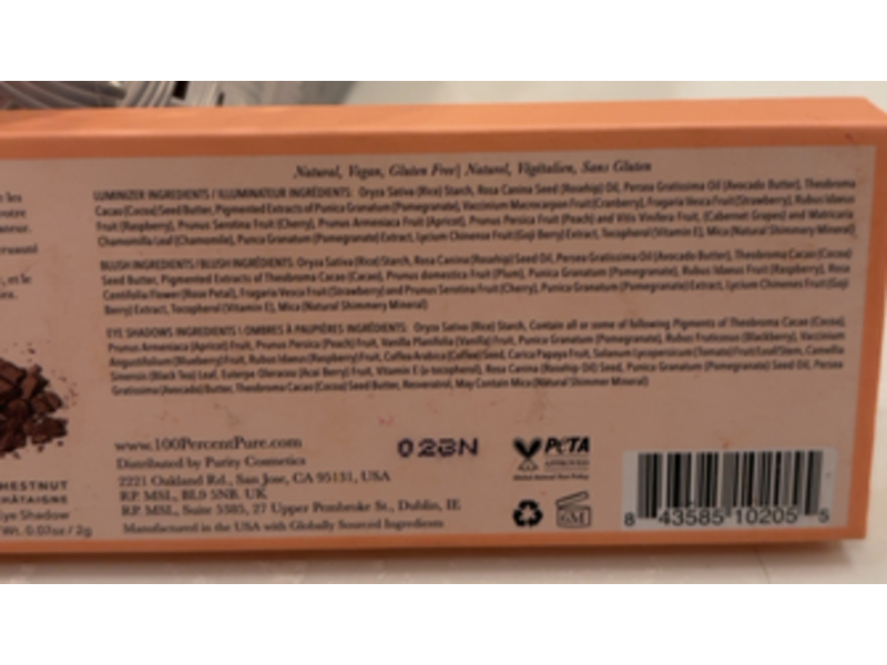 100% Pure Fruit Pigmented Pretty Naked Palette