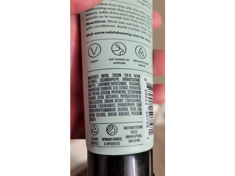 Odele Smoothing Shampoo, 2 fl oz/60 mL