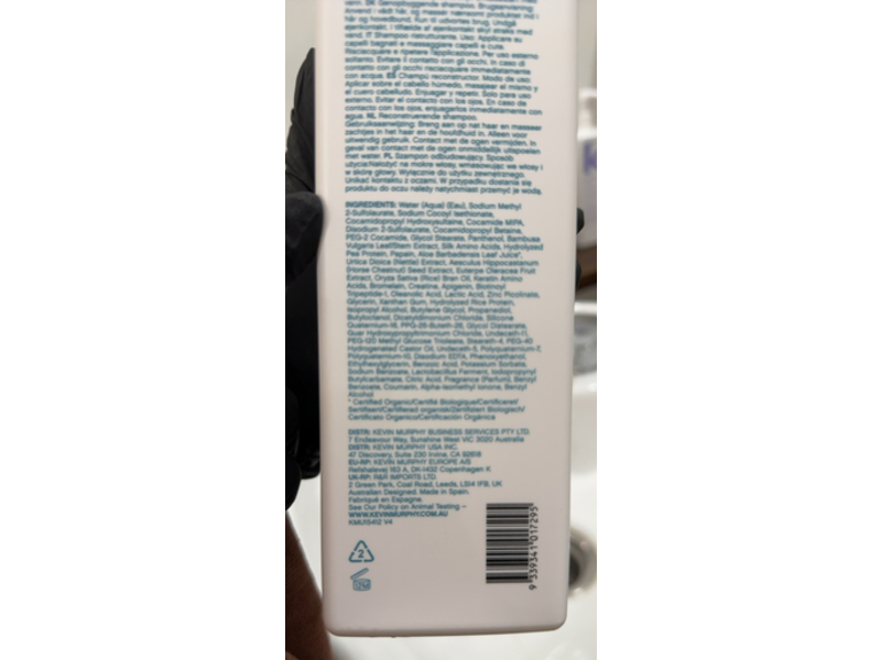 Kevin.Murphy Repair-Me Wash Reconstructing Strengthening Shampoo, 33.8 fl oz/1 L