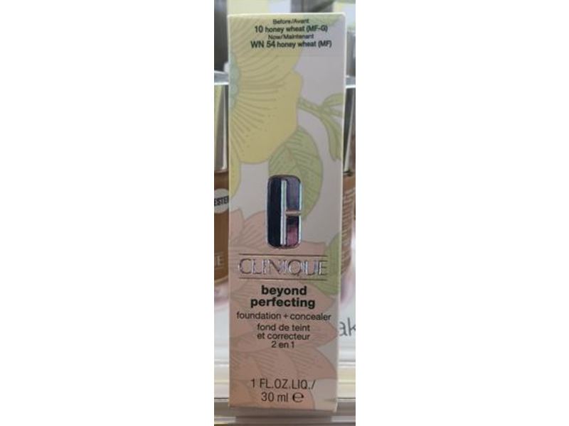 Clinique Beyond Perfecting Foundation + Concealer, 10 Honey Wheat, 1 fl oz/30 mL