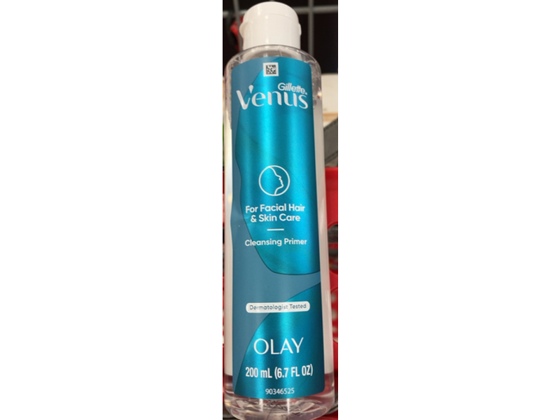 Gillette Venus For Facial Hair & Skin Care Cleansing Primer, 6.7 fl oz/200 mL