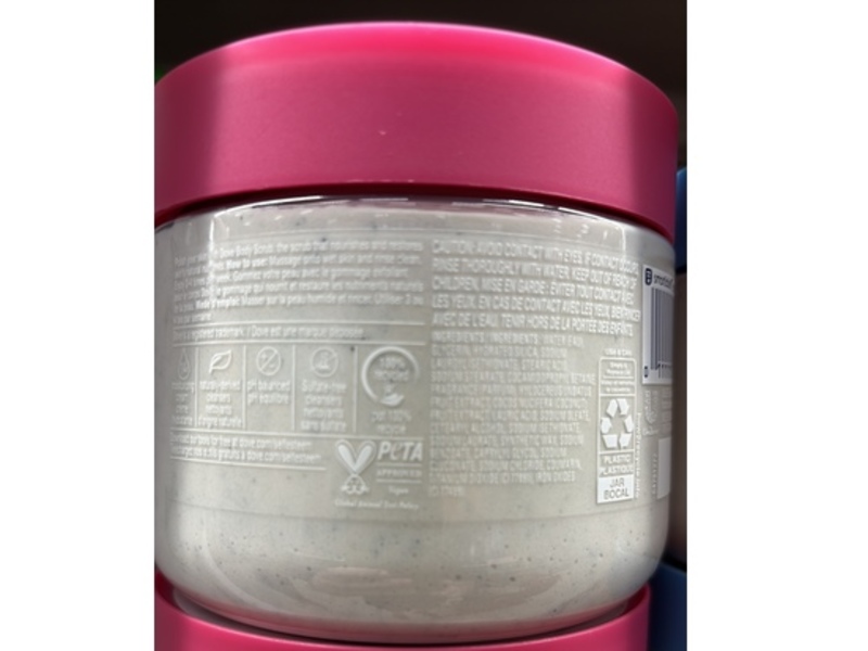 Dove Body Scrub, Dragon Fruit & Coconut, 15 oz/425 g