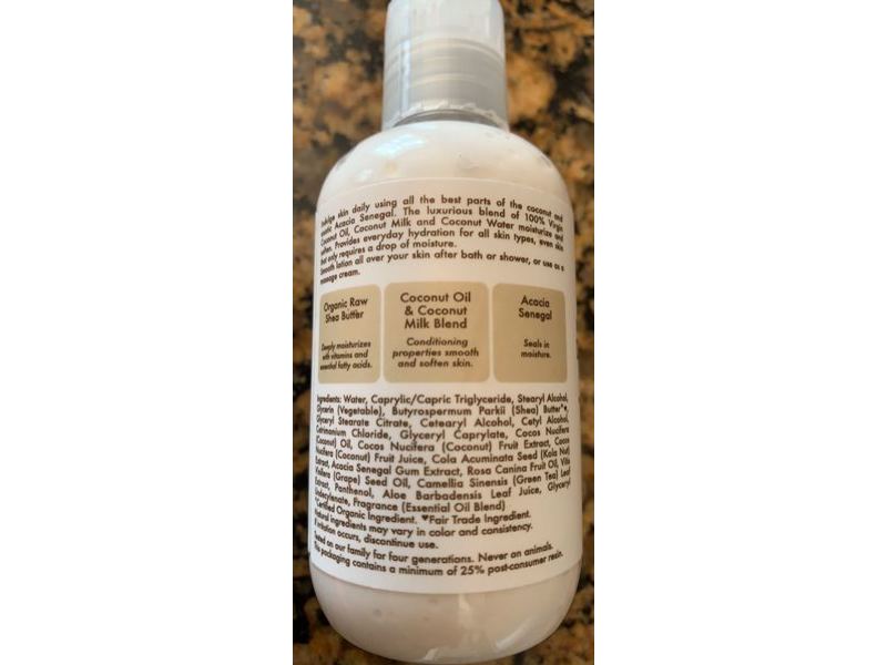 SheaMoisture Daily Hydration Body Lotion, Coconut Milk & Acacia Senegal, 3.2 oz/91 mL