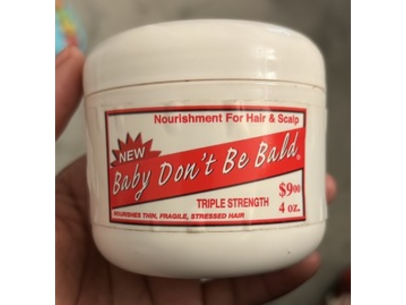 Baby Don't Bald Triple Strength Hair Grow, 4 oz