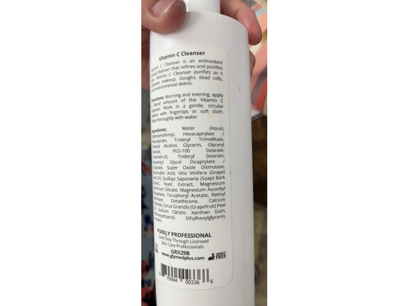 GlyMedPlus Master Aesthetics Elite Vitamin C Cleanser, 16.0 fl oz/448 mL