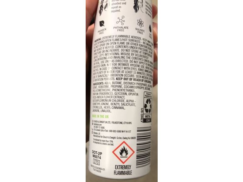 Batiste Waterless Cleanse + Hydrate Cleansing Foam, Cactus Water, 3.60 oz