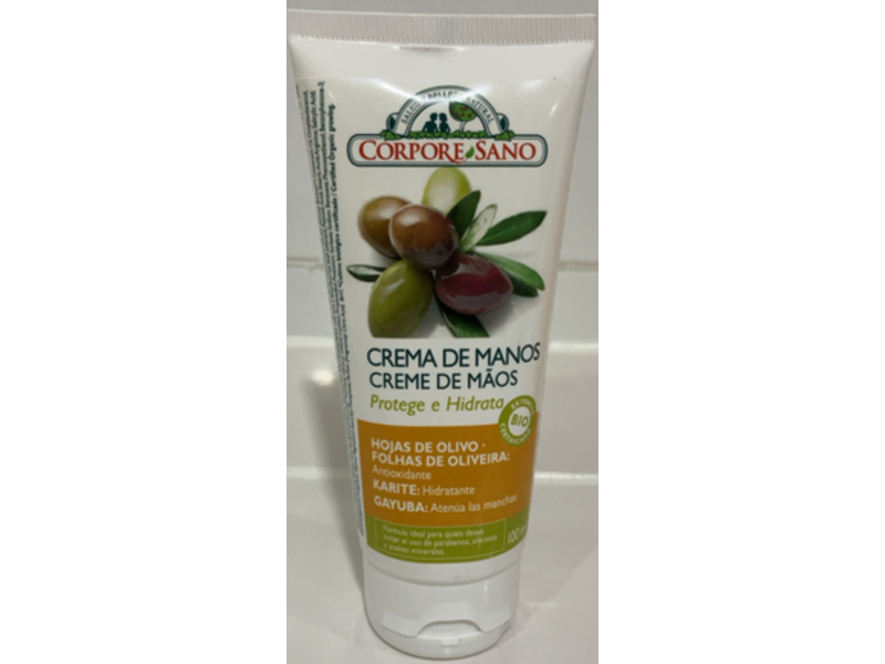 Corpore Sano Body Healthy Hand Cream, Olive Leaves, Shea Butter And Bearberry, 100 mL