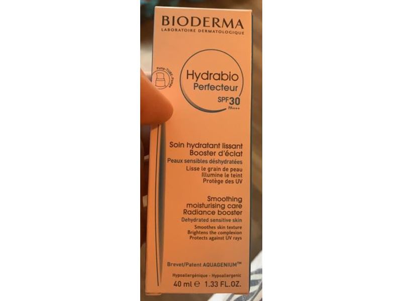 Bioderma Smoothing Moisturising Care Radiance Booster, SPF 30, 1.33 fl oz/40 mL