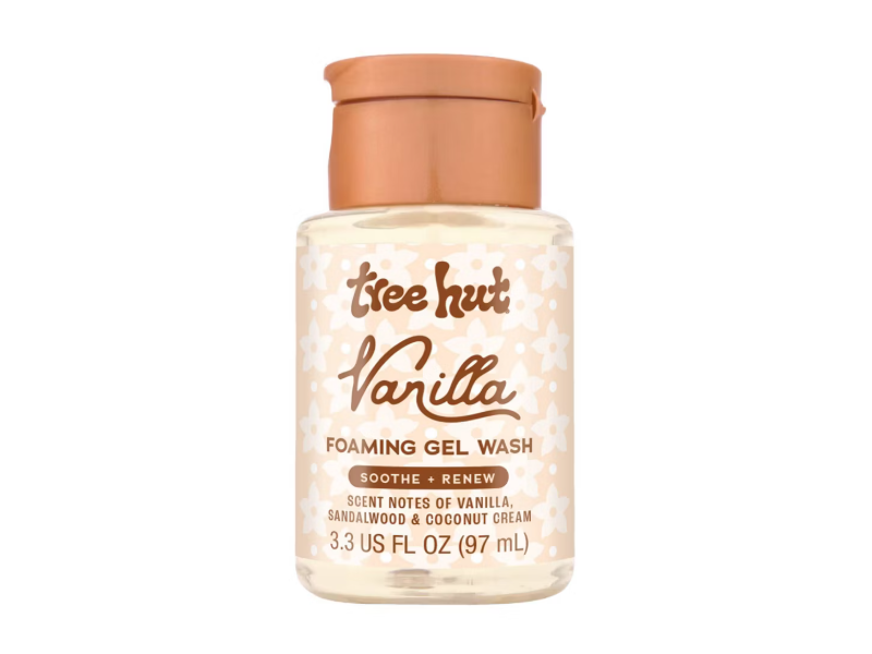 Tree Hut Foaming Gel Wash, Vanilla, 3.3 fl oz/97 mL
