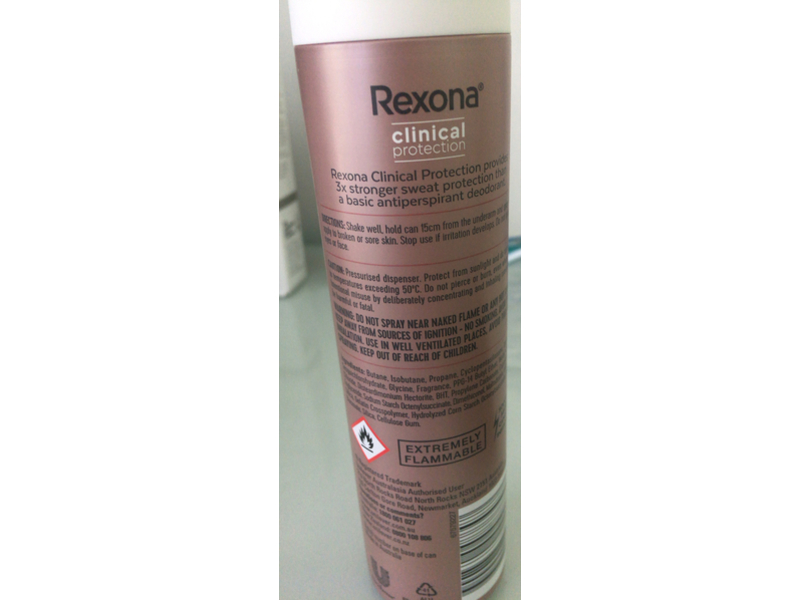 Rexona Clinical Protection Antiperspirant Deodorant, Summer Strength, 180 mL