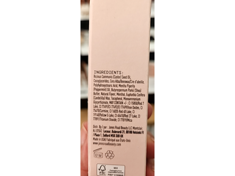 Jones Road Cool Gloss, Rosy, 0.47 fl oz/14 mL