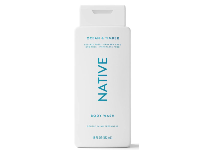 Native Body Wash, Ocean & Timber, 18 fl oz/532 mL