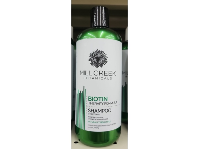 Mill Creek Botanicals Biotin Therapy Formula Shampoo, 14 fl oz/414 mL