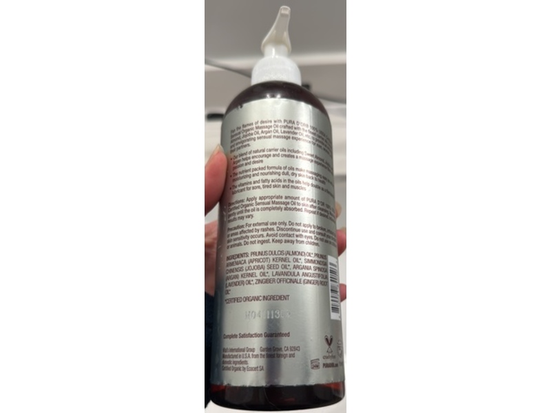 Pura D'or Organic Massage Oil, 16 fl oz473 mL