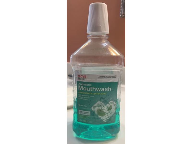Cvs Health Antiseptic Mouthwash, Green Mint, 50.7 fl oz/1.5 L