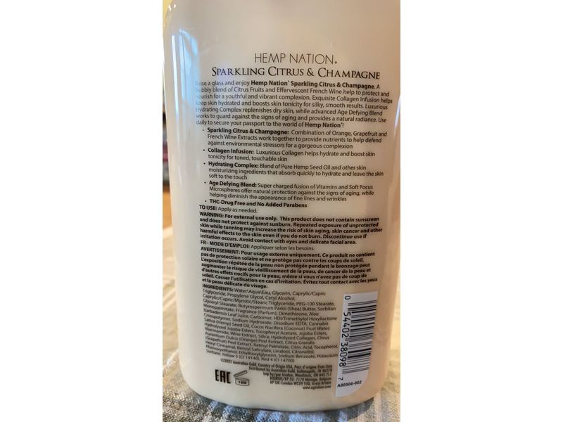 Australian Gold Hemp Nation Moisturizing Tan Extender, Sparkling Citrus & Champagne, 18 fl oz/535 mL