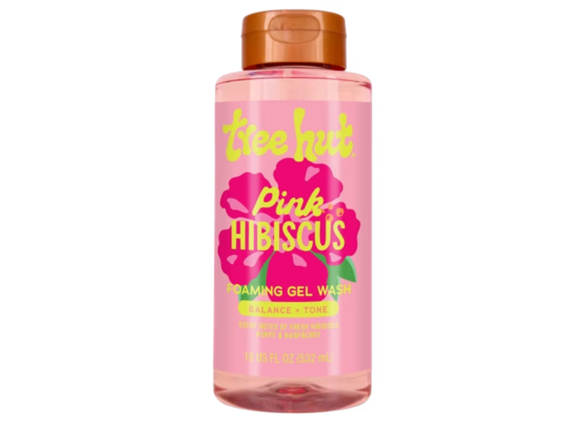 Tree Hut Foaming Gel Wash, Pink Hibiscus, 18 fl oz/532 mL