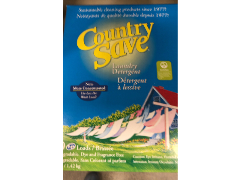 Country Save Laundry Detergent, 80 Wash, 50 oz/1.42 Kg