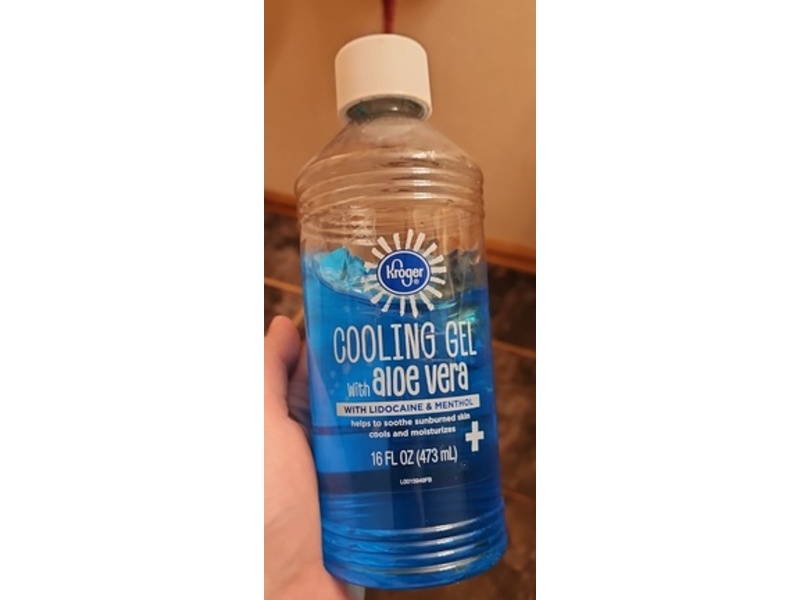 Kroger Cooling Gel, Lidocaine & Menthol, 16 fl oz/473 mL