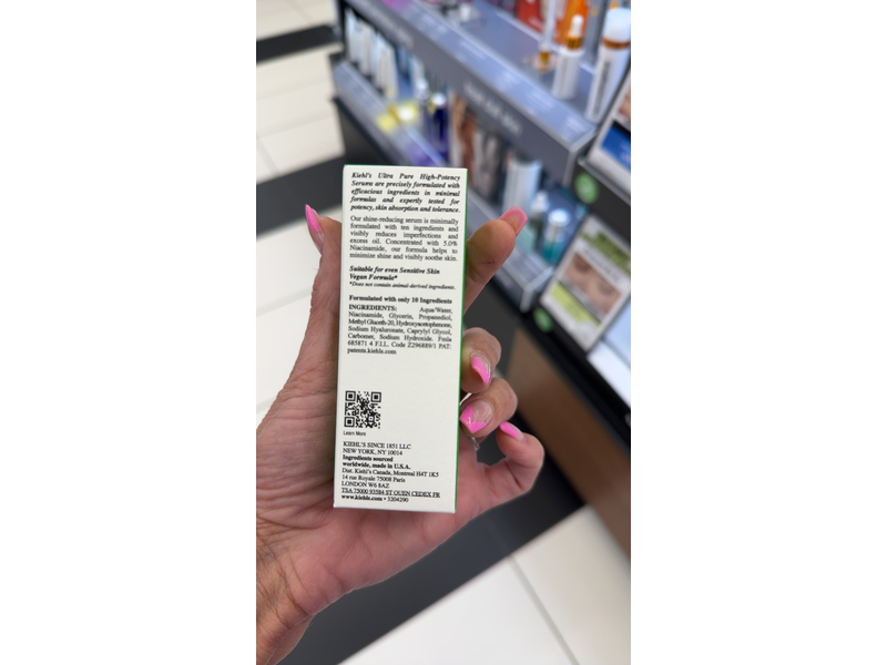 Kiehl's Ultra Pure High-Potency 5.0% Niacinamide Serum, 1.0 fl oz/30 mL