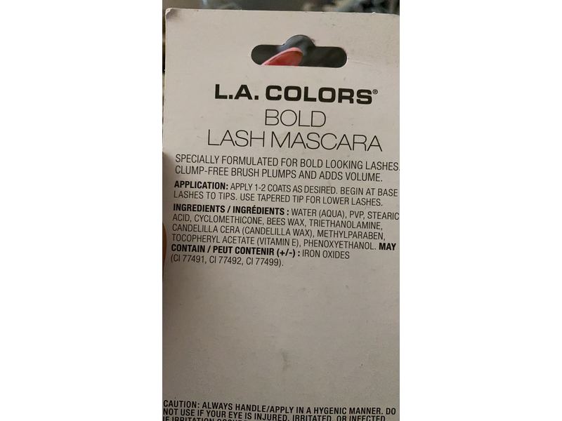 La Colors Bold Lash Mascara, Soft Black, 6mL/0.20 fl oz