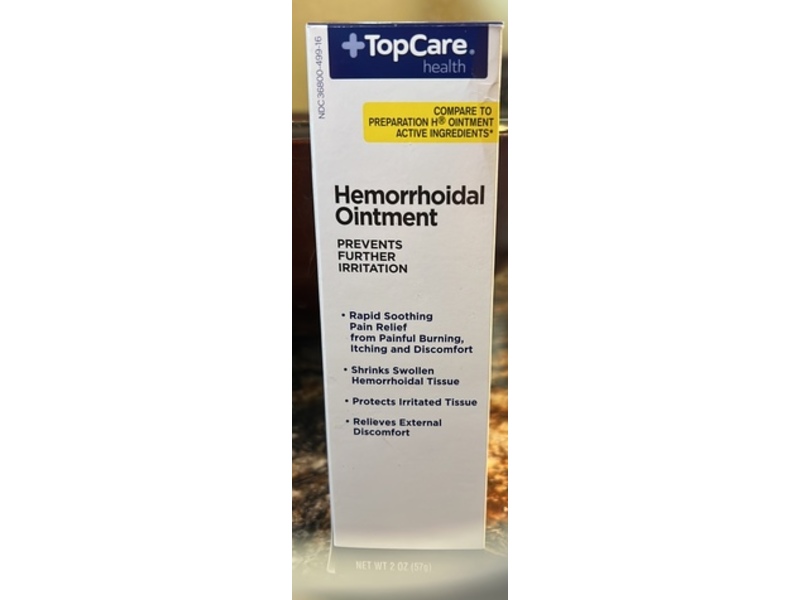 TopCare Health Hemorrhoidal Ointment, 2 oz/57 g