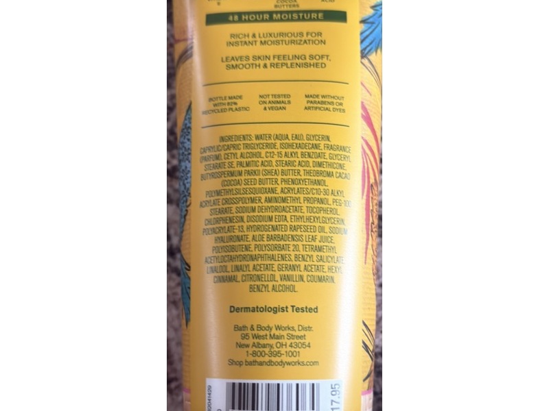 Bath & Body Works Ultimate Hydration Body Cream, Dreaming Of Rio, 8 oz/226 g