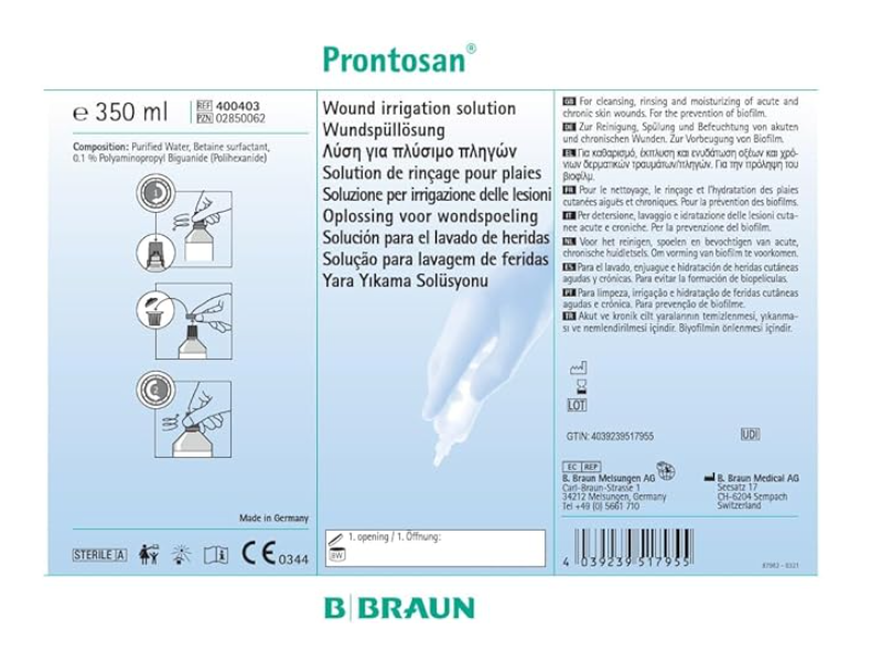 Prontosan Wound Irrigation Solution, 350 mL