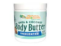 Natural Grocers Shea & Coconut Body Butter, Unscented, 6 fl oz/170 g - thumbnail 1
