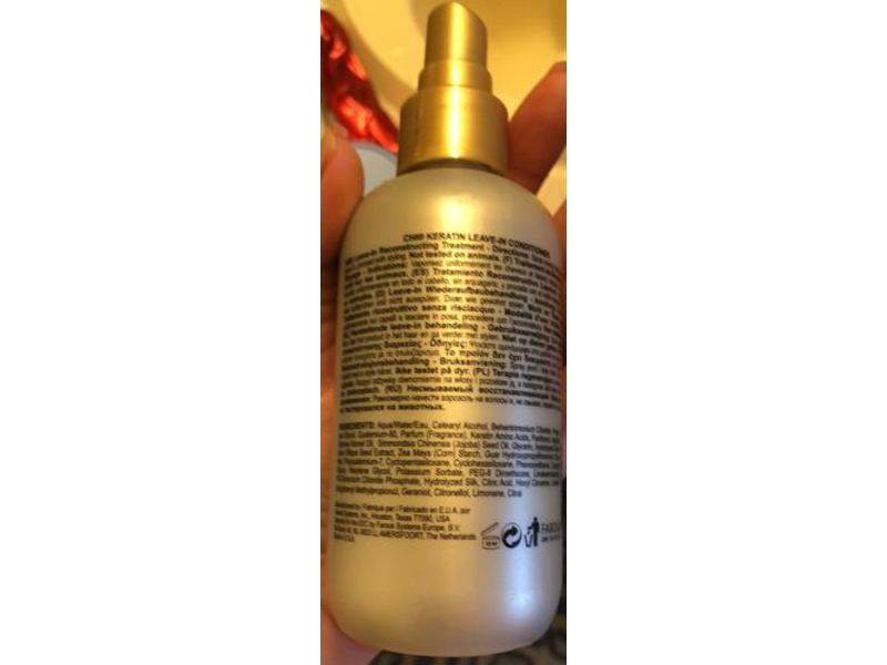 Chi Keratin Leave-In Conditioner, Paraben Free, 6 fl oz/177 mL