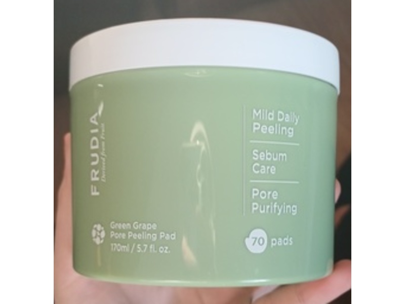 Frudia Pore Peeling Pad, Green Grape, 5.7 fl oz/170 mL, 70 Count