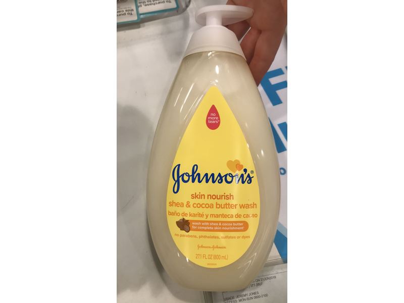 johnson's skin nourish shea and cocoa butter wash