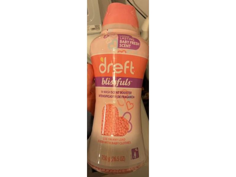 Dreft In Wash Scent Booster, Blissfuls, Baby Fresh Scent, 26.5 oz/750 g
