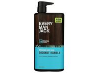 Every Man Jack Hydrating Body Wash, Coconut + Vanilla, 33.8 fl oz/1 L - thumbnail 1