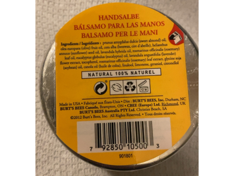 Burts Bees Hand Salve, 85 g