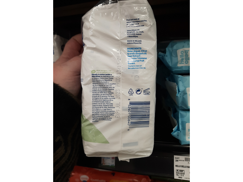 Waterwipes Hand, Face, Baby Textured Wipes, 60 Count, Pack Of 4