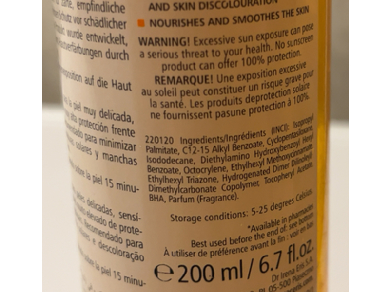 Pharmaceris S Sun Protective Dry Oil, SPF 50+, 6.7 fl oz/200 mL