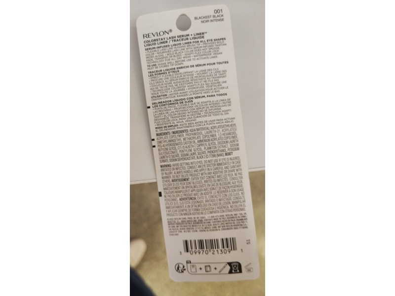 Revlon ColorStay Lash Serum + Liner, 001 Blackest Black, 0.016 fl oz/0.48 mL