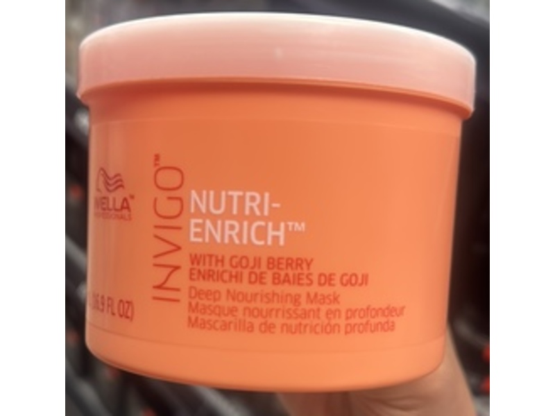 Wella Professionals Invigo Nutri-Enrich Deep Nourishing Mask, Goji Berry, 16.9 fl oz/500 mL
