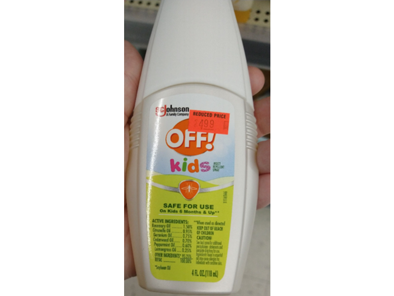 OFF! Kids Insect Repellent Spray, 4 fl oz/118 mL
