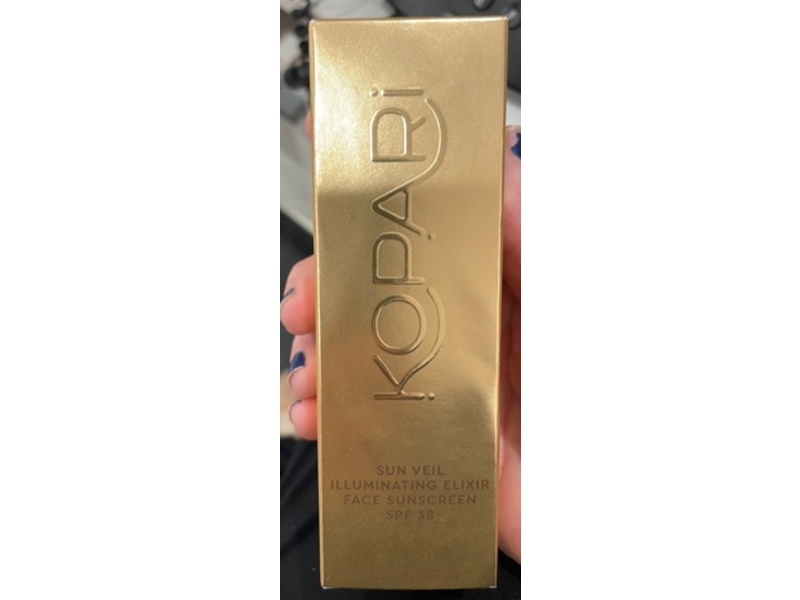 Kopari Sun Veil Illuminating Elixir Face Sunscreen, SPF 38, 1 fl oz/30mL