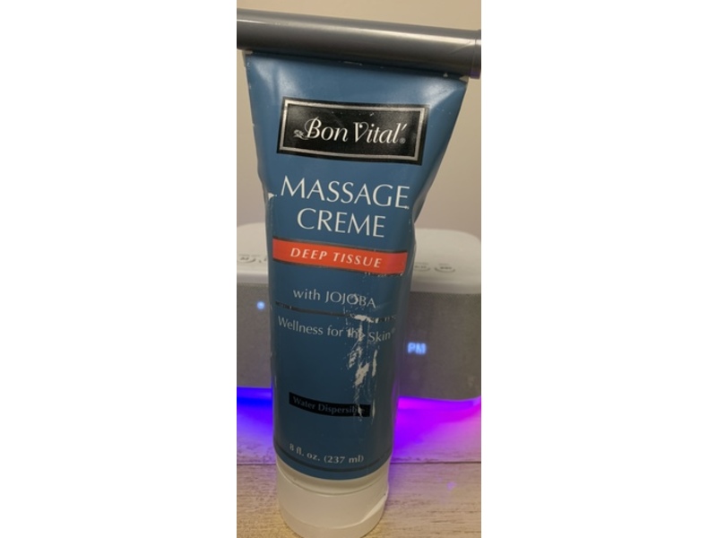 Bon Vital' Deep Tissue Massage Creme, Jojoba, 8 fl oz/237 mL