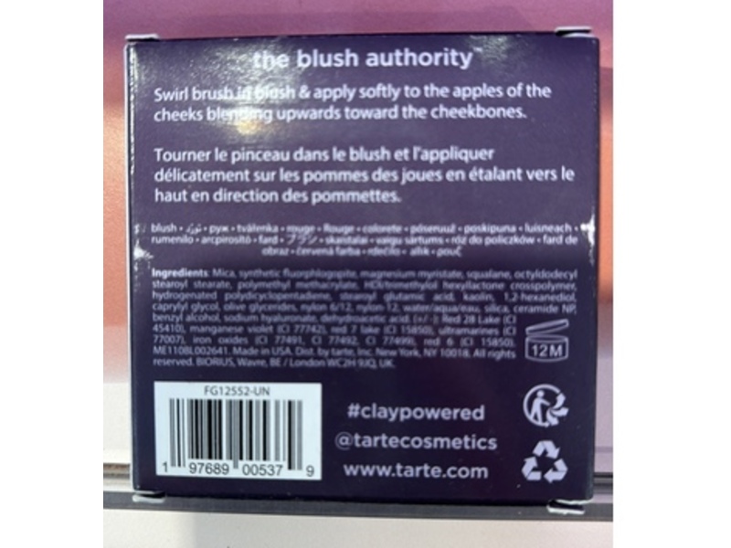Tarte Amazonian Clay Blush, Big Ego (Bright Pink), 0.12 oz/3.6 g