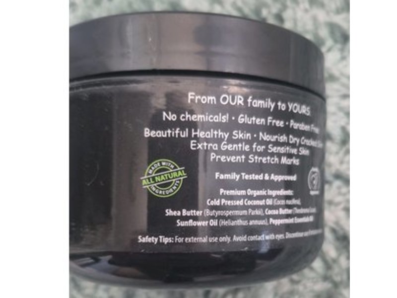 Coconut Essentials Organic & All Natural Body Butter, 8 oz