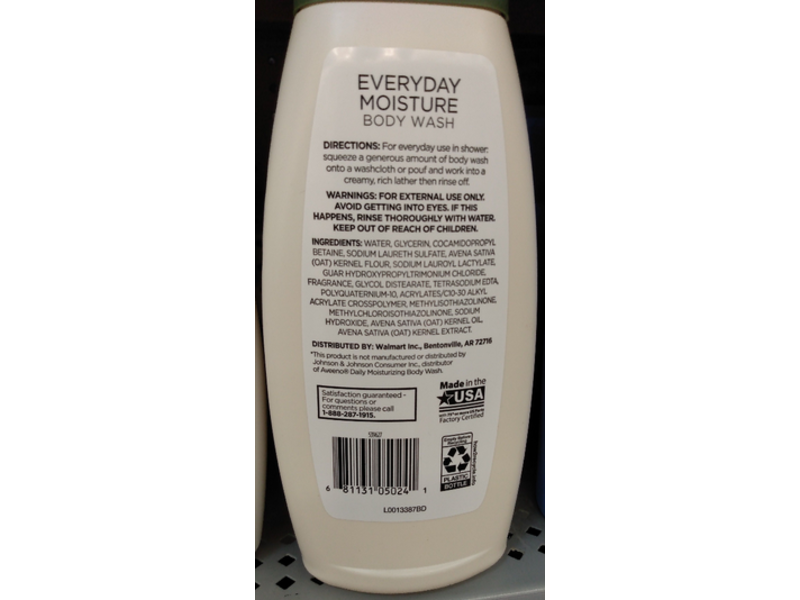 Equate Beauty Everyday Moisture Body Wash, 18 fl oz/532 mL