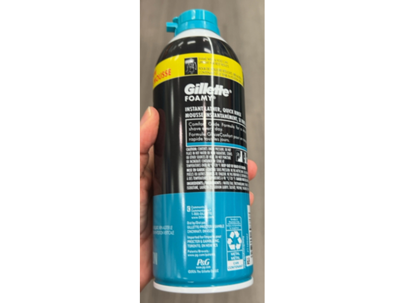 Gillette Foamy Sensitive Shave Foam, 14.9 oz/422 g