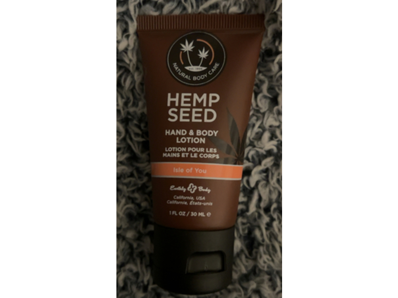 Earthly Body Hemp Seed Hand & Body Lotion, Isle Of You, 1 fl oz/30 mL