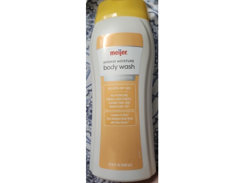 Meijer Intense Moisture Body Wash, Shea Butter, 23.6 fl oz/698 mL