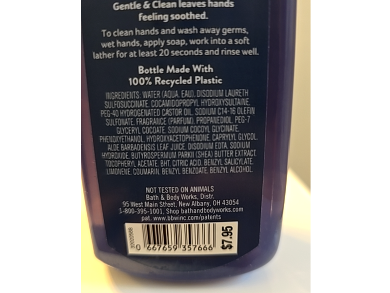 Bath & Body Works Gentle & Clean Foaming Hand Soap, 8.75 fl oz/258 mL