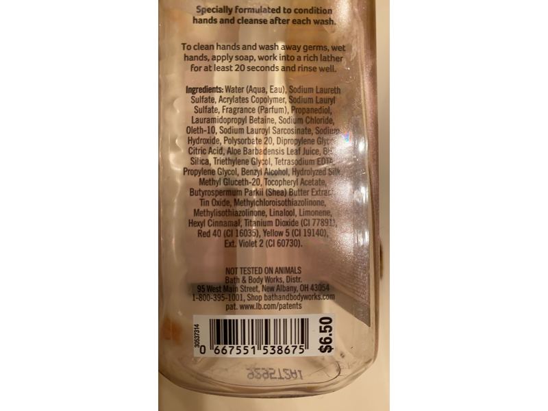 White Barn creamy Luxe Hand Soap, Champagne Toast, 8 fl oz/236 mL